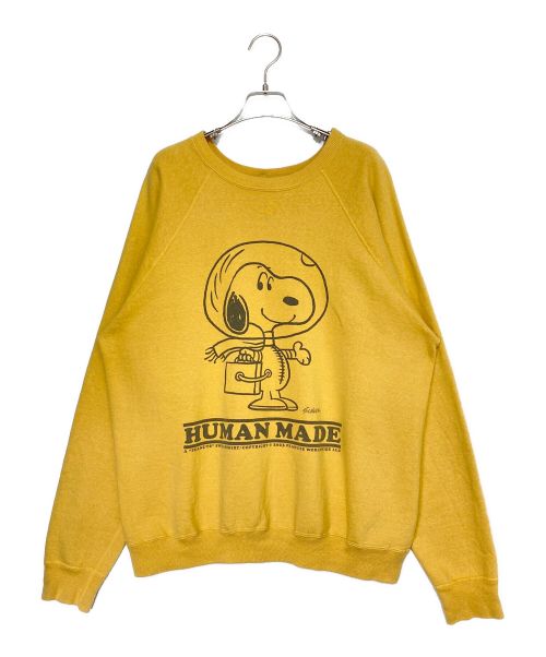 HUMAN MADE（ヒューマンメイド）HUMAN MADE (ヒューマンメイド) PEANUTS (ピーナッツ) PEANUTS SWEATSHIRT #3 イエロー サイズ:XLの古着・服飾アイテム