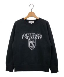 Americana（アメリカーナ）の古着「College C/N Sweat」｜ブラック