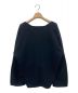 ADAWAS (アダワス) KNITTED SWEAT DEEP V-NECK ブラック サイズ:FREE：14800円