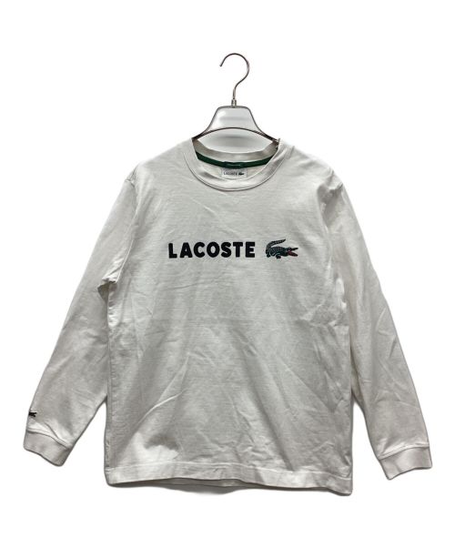 LACOSTE（ラコステ）LACOSTE (ラコステ) ロゴスウェット ホワイト サイズ:1の古着・服飾アイテム