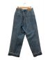 NEON SIGN (ネオンサイン) UNHEMMED WIDE DENIM SLACKS ブルー サイズ:48：9800円