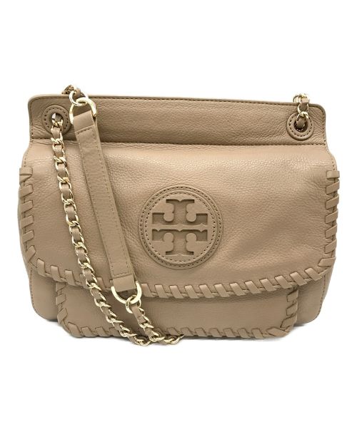 TORY BURCH（トリーバーチ）TORY BURCH (トリーバーチ) チェーンショルダーバッグ ブラウンの古着・服飾アイテム