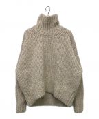 totemeトーテム）の古着「ALPACA BOUCLE TURTLENECK」｜ベージュ