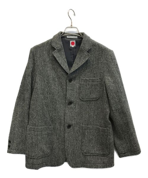 Harris Tweed（ハリスツイード）Harris Tweed (ハリスツイード) ツイードジャケット グレー サイズ:Mの古着・服飾アイテム