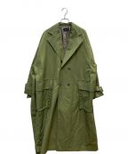 G.V.G.Vジーヴィージーヴィー）の古着「SHOE LACE STITCH TRENCH COAT」｜カーキ