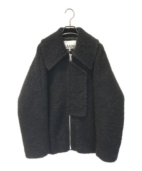 GANNI（ガニー）Ganni (ガニー) Boucle Wool Jacket ブラック サイズ:34の古着・服飾アイテム