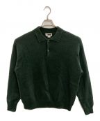 H BEAUTY&YOUTHエイチ ビューティー&ユース）の古着「5GAUGE WOOL CASHMERE BALLOON KNIT/H BEAUTY&YOUTH」｜グリーン