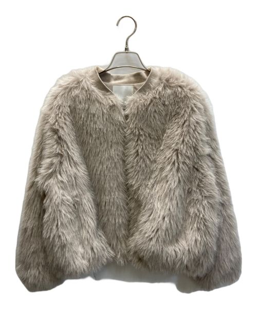 kittle（キトル）kittle (キトル) FUR BLOUSON ベージュ サイズ:SIZE Freeの古着・服飾アイテム