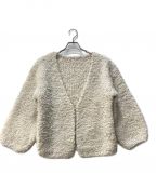 THREE DOTSスリードッツ）の古着「Hand knited jacket HK701Y」｜アイボリー