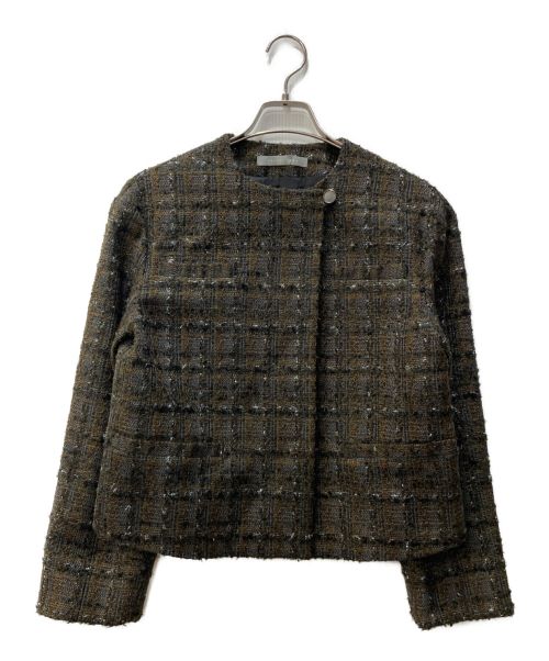 theory luxe（セオリーリュクス）theory luxe (セオリーリュクス) Bella Tweed Omberline	3304103 ブラウン サイズ:38の古着・服飾アイテム