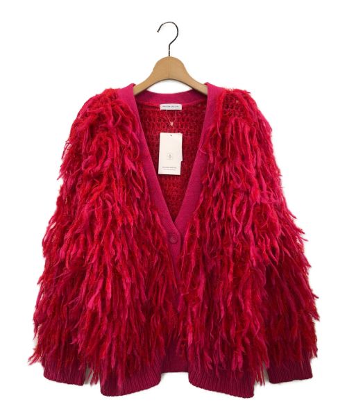 MAISON SPECIAL（メゾンスペシャル）MAISON SPECIAL (メゾンスペシャル) Shaggy Fringe Hand Cardigan レッド サイズ:FREEの古着・服飾アイテム