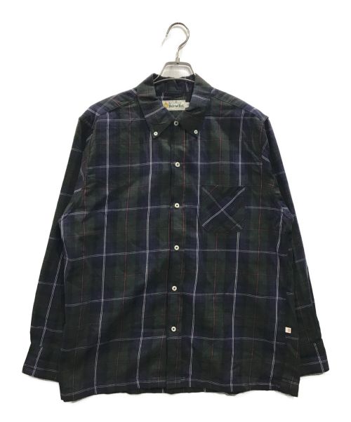 Yellow Rat（イエローラット）Yellow Rat (イエローラット) Convertible Collar Button Down Shirt グリーン サイズ:Lの古着・服飾アイテム