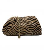 AULENTTIオウレンティ）の古着「Zebra 2Way Clutch Bag   L'Appartement取扱い」｜ベージュ