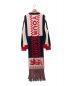 COGNOMEN (コグノーメン) FOOTBALL SCARF KNIT レッド×ネイビー サイズ:L：15000円