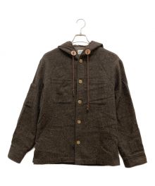 CASSIDY HOME GROWN（キャシディ ホームグロウン）の古着「TWEED PARKA（ツイードパーカ）」｜ブラウン