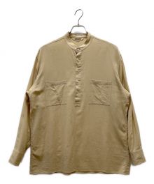 AURALEE（オーラリー）の古着「SHUTTLE GEORGETTE CLOTH P/O SHIRTS」｜ベージュ