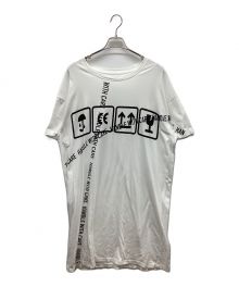 Maison Margiela（メゾンマルジェラ）の古着「PRINTED OVERSIZED T-SHIRT」｜ホワイト