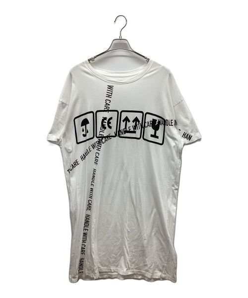 Maison Margiela（メゾンマルジェラ）Maison Margiela (メゾンマルジェラ) PRINTED OVERSIZED T-SHIRT ホワイト サイズ:XSの古着・服飾アイテム