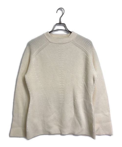 theory（セオリー）theory (セオリー) SOFT WOOL CASH/FC STICH PO  ウールニット　カシミヤ混ニット アイボリー サイズ:Sの古着・服飾アイテム