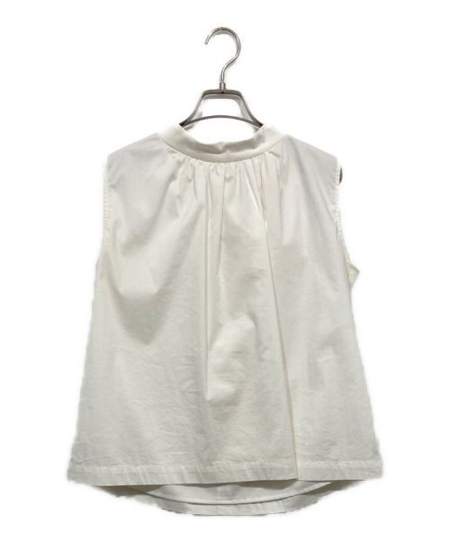 HER LIP TO（ハーリップトゥ）HER LIP TO (ハーリップトゥ) Back Front Ribbon Blouse ホワイト サイズ:Mの古着・服飾アイテム