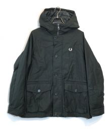 FRED PERRY（フレッドペリー）の古着「SHORT COTTON TWILL PARKA」｜グリーン