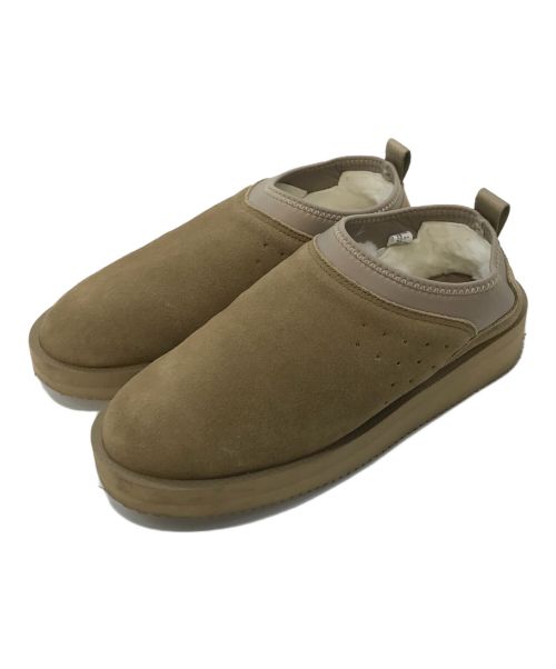 suicoke（スイコック）suicoke (スイコック) ムートンサボ　レザーシューズ ベージュ サイズ:US5の古着・服飾アイテム