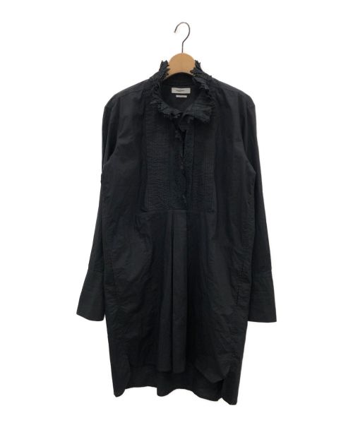 ISABEL MARANT ETOILE（イザベルマランエトワール）ISABEL MARANT ETOILE (イザベルマランエトワール) CABORA EMBROIDED SHIRT-DRESS ブラック サイズ:36の古着・服飾アイテム