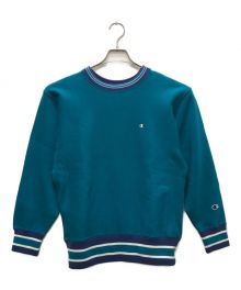 Champion REVERSE WEAVE（チャンピオン リバース ウィーブ）の古着「クルーネックスウェット」｜ターコイズ