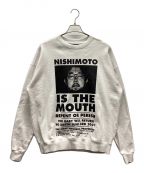 NISHIMOTO IS THE MOUTHニシモトイズザマウス）の古着「スウェット」｜ホワイト