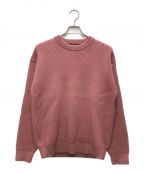 AURALEEオーラリー）の古着「SUPER FINE WOOLRIB KNIT BIG P/O」｜ピンク