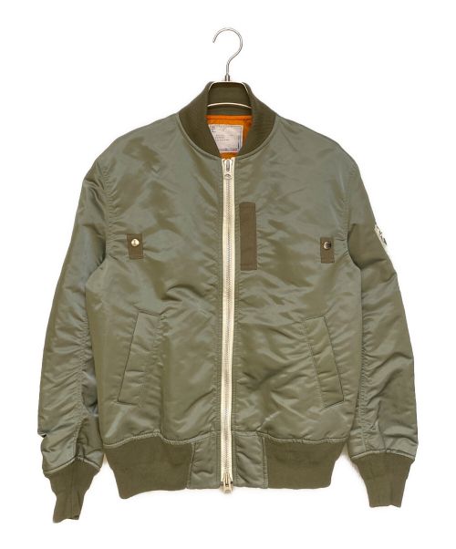 sacai（サカイ）sacai (サカイ) MADSAKI (マサキ) 22AW Nylon Twill Blouson オリーブ サイズ:2の古着・服飾アイテム