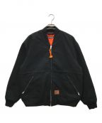 Acne studiosアクネ ストゥディオス）の古着「Orgei Canvas Face Bomber Jacket」｜ブラック