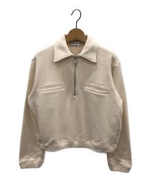 Large Interior（ラージインテリア）の古着「Half Zip Sweat shirt」｜アイボリー