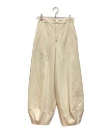 nagonstans（ナゴンスタンス）の古着「straight cocoon pants / ストレートコクーンパンツ」｜アイボリー