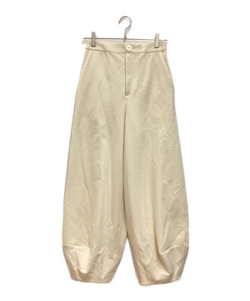 nagonstans（ナゴンスタンス）nagonstans (ナゴンスタンス) straight cocoon pants / ストレートコクーンパンツ アイボリー サイズ:MEDIUMの古着・服飾アイテム