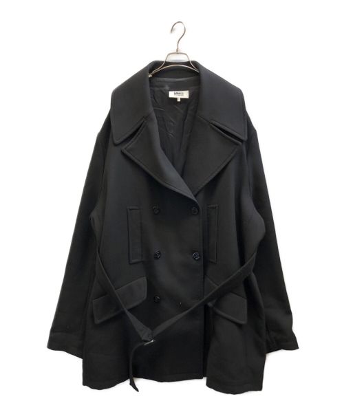 MM6 Maison Margiela（エムエムシックス メゾンマルジェラ）MM6 Maison Margiela (エムエムシックス メゾンマルジェラ) オーバーサイズコート ブラック サイズ:36の古着・服飾アイテム