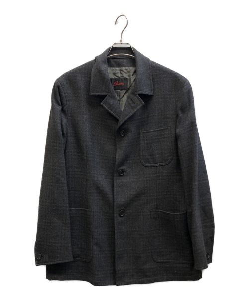 BRIONI（ブリオーニ）BRIONI (ブリオーニ) ウールカシミヤジャケット グレー サイズ:Mの古着・服飾アイテム