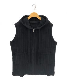 Ameri（アメリ）の古着「OVERSIZED KNIT HOODY VEST」｜ブラック