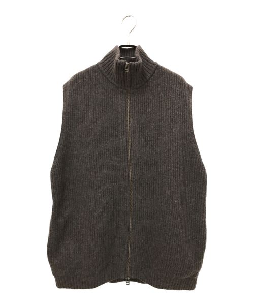 STEVEN ALAN（スティーブンアラン）STEVEN ALAN (スティーブンアラン) Hamilton Lambswool Driver's Knit Vest ブラウン サイズ:Lの古着・服飾アイテム