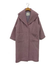 HER LIP TO（ハーリップトゥ）の古着「Wool and Mohair-blend Coat」｜パープル