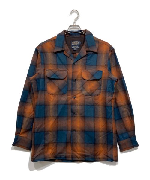 PENDLETON（ペンドルトン）PENDLETON (ペンドルトン) LS Board Shirt ブラウン×ブルー サイズ:Sの古着・服飾アイテム