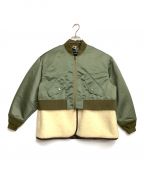 STUMBLYスタンブリ―）の古着「MA-1 Combination w/Wool Hoody」｜オリーブ