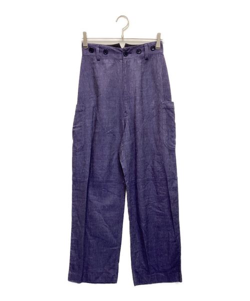 6(ROKU) BEAUTY&YOUTH（ロク ビューティーアンドユース）6(ROKU) BEAUTY&YOUTH (ロク ビューティーアンドユース) RAYON COTTON ASA PANTS インディゴ サイズ:34の古着・服飾アイテム