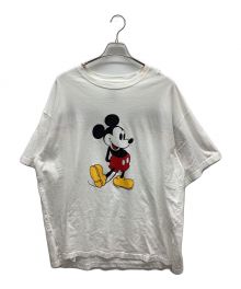 FACETASM×DISNEY（ファセッタズム×ディズニー）の古着「MICKEY RIB BIG TEE」｜ホワイト