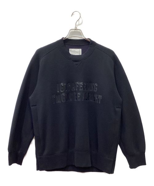 sacai（サカイ）sacai (サカイ) SPONGE SWEAT PULLOVER ブラック サイズ:2の古着・服飾アイテム