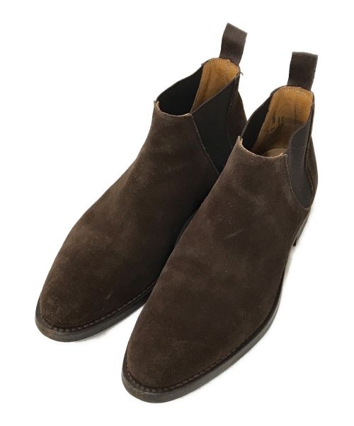 Crockett & Jones（クロケット＆ジョーンズ）Crockett & Jones (クロケット＆ジョーンズ) CRANFORD スェードサイドゴアブーツ ブラウン サイズ:7の古着・服飾アイテム