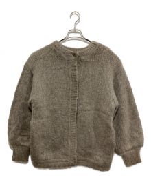 Ameri（アメリ）の古着「2WAY MOHAIR SHAGGY KNIT」｜グレージュ