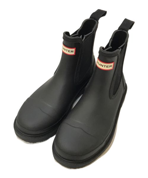 HUNTER（ハンター）HUNTER (ハンター) commando chelsea boot ブラック サイズ:UK3の古着・服飾アイテム