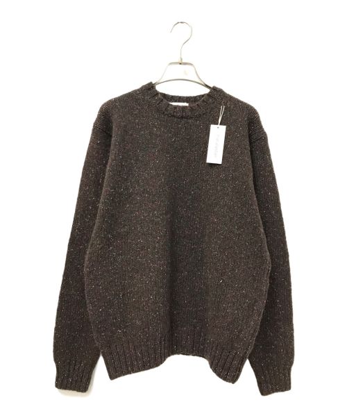 MACALASTAIR（マカラスター）MACALASTAIR (マカラスター) CASSIDY'81 (キャシディ８１) FAIR ISLE SWEATER ブラウン サイズ:38 未使用品の古着・服飾アイテム