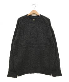 BATONER×STEVEN ALAN（バトナ―×スティーブンアラン）の古着「GUERNSEY SWEATER」｜チャコールグレー